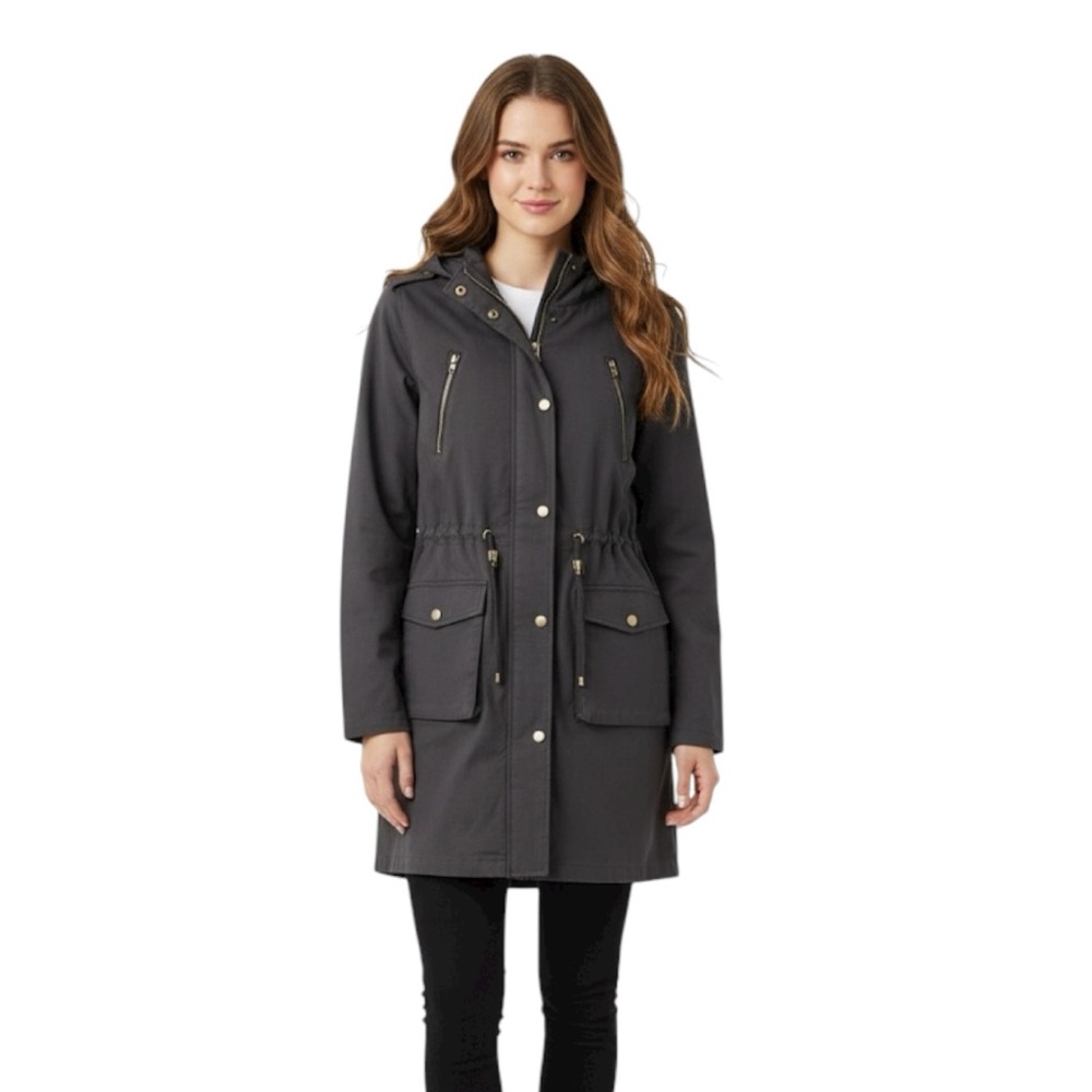 Stitch Fix Brand: Eden Society. Size S. Dark Gray Utility Jacket with Hood. NWT